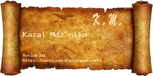 Kazal Mónika névjegykártya