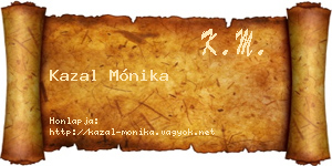 Kazal Mónika névjegykártya